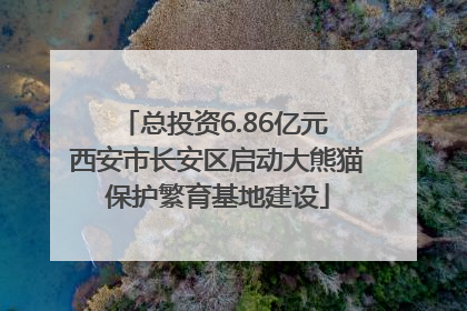 总投资6.86亿元 西安市长安区启动大熊猫保护繁育基地建设