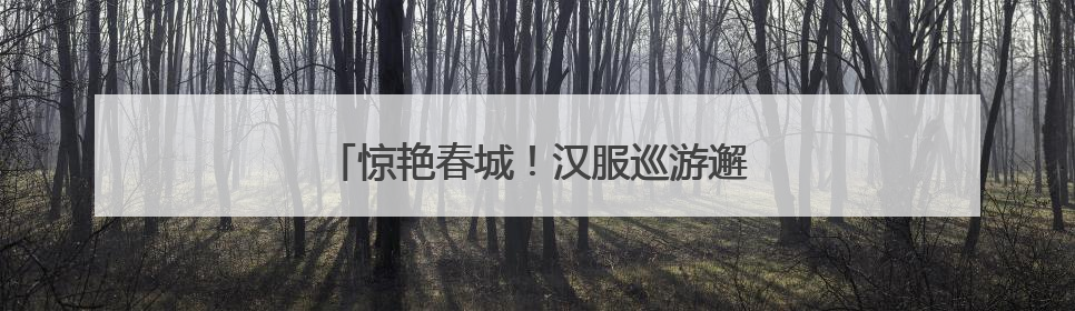 惊艳春城！汉服巡游邂逅长春公园芍药花海
