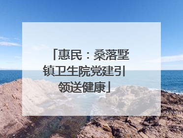 惠民：桑落墅镇卫生院党建引领送健康