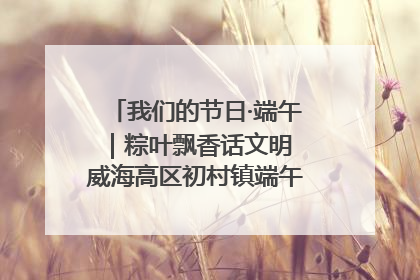 我们的节日·端午｜粽叶飘香话文明 威海高区初村镇端午系列活动亮点纷呈