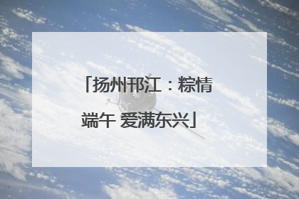 扬州邗江：粽情端午 爱满东兴