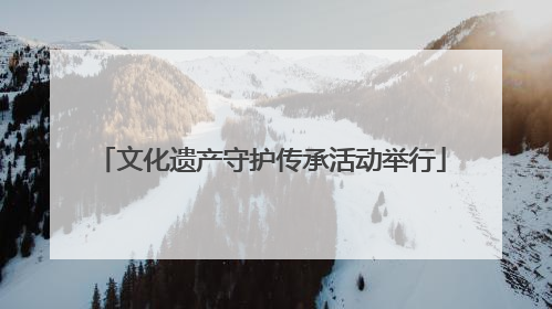 文化遗产守护传承活动举行
