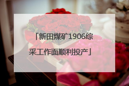 新田煤矿1906综采工作面顺利投产