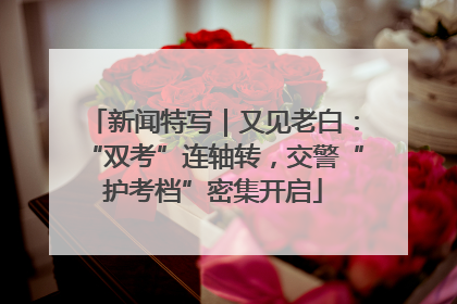 新闻特写｜又见老白：“双考”连轴转，交警“护考档”密集开启