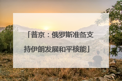 普京：俄罗斯准备支持伊朗发展和平核能
