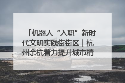 机器人“入职”新时代文明实践街街区｜杭州余杭着力提升城市精细化智能化管理水平