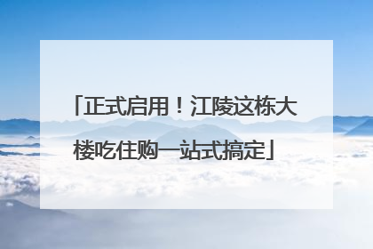 正式启用！江陵这栋大楼吃住购一站式搞定