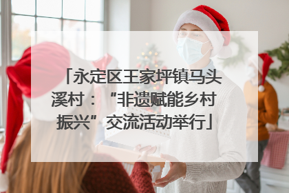 永定区王家坪镇马头溪村：“非遗赋能乡村振兴”交流活动举行
