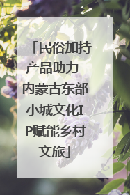 民俗加持产品助力 内蒙古东部小城文化IP赋能乡村文旅