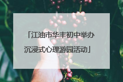 江油市华丰初中举办沉浸式心理游园活动
