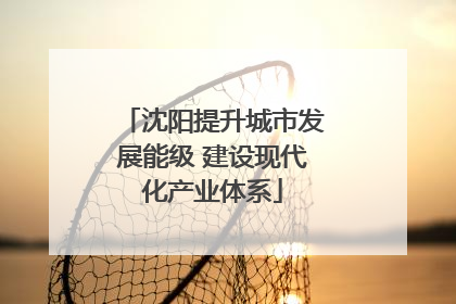 沈阳提升城市发展能级 建设现代化产业体系