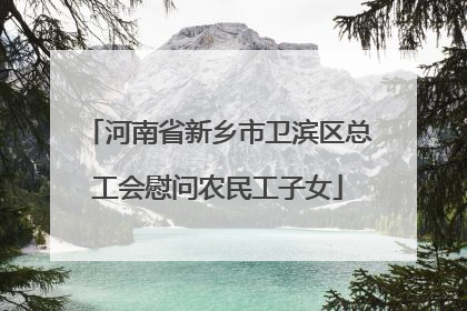 河南省新乡市卫滨区总工会慰问农民工子女