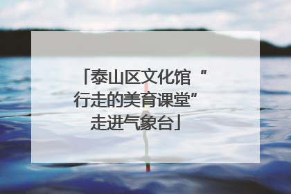 泰山区文化馆“行走的美育课堂”走进气象台