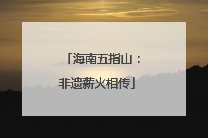 海南五指山：非遗薪火相传