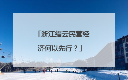 浙江缙云民营经济何以先行？