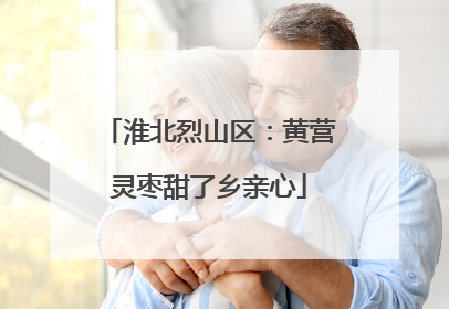 淮北烈山区：黄营灵枣甜了乡亲心