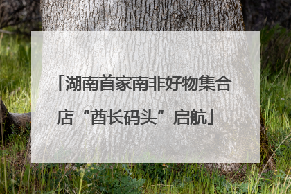 湖南首家南非好物集合店“酋长码头”启航