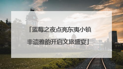 蓝莓之夜点亮东夷小镇 非遗雅韵开启文旅盛宴