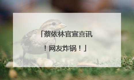 蔡依林官宣喜讯！网友炸锅！