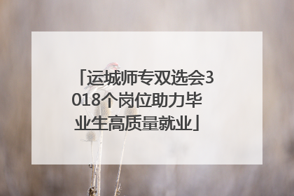 运城师专双选会3018个岗位助力毕业生高质量就业