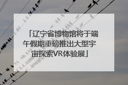 辽宁省博物馆将于端午假期重磅推出大型宇宙探索VR体验展
