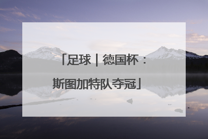 足球｜德国杯：斯图加特队夺冠