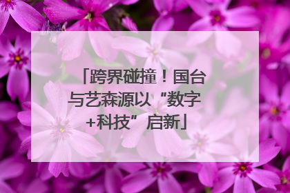 跨界碰撞！国台与艺森源以“数字+科技”启新