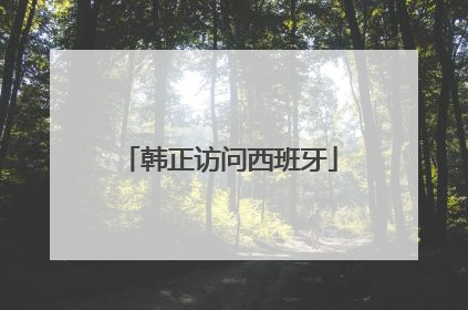 韩正访问西班牙