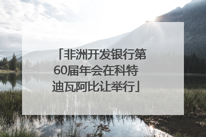 非洲开发银行第60届年会在科特迪瓦阿比让举行