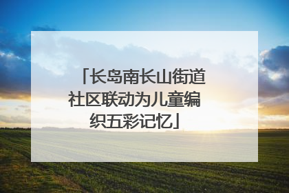 长岛南长山街道社区联动为儿童编织五彩记忆