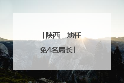 陕西一地任免4名局长