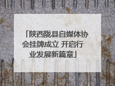 陕西陇县自媒体协会挂牌成立 开启行业发展新篇章