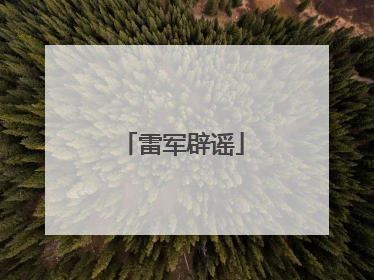雷军辟谣