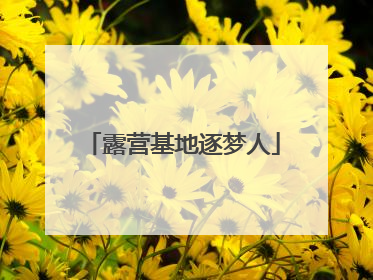 露营基地逐梦人