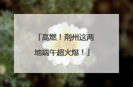 高燃！荆州这两地端午超火爆！