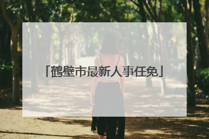 鹤壁市最新人事任免