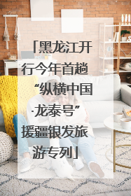 黑龙江开行今年首趟“纵横中国·龙泰号”援疆银发旅游专列