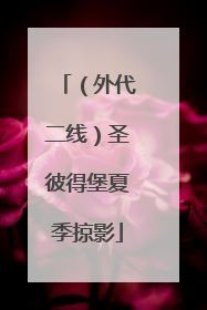 （外代二线）圣彼得堡夏季掠影