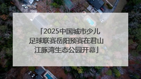 2025中国城市少儿足球联赛岳阳预赛在君山江豚湾生态公园开幕