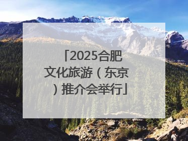 2025合肥文化旅游（东京）推介会举行