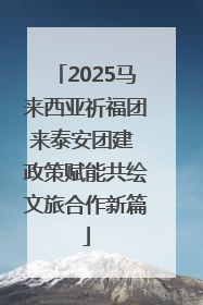 2025马来西亚祈福团来泰安团建 政策赋能共绘文旅合作新篇